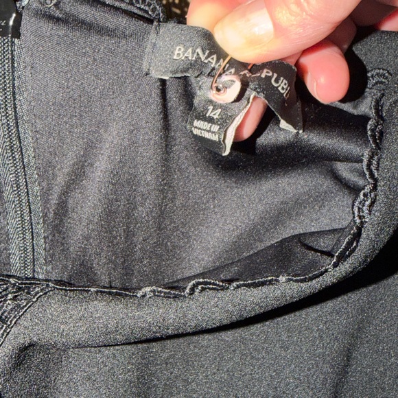 Banana Republic Black Long Sleeve Dress - Picture 7 of 8